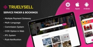 TruelySell – On demand Service Marketplace, Nearby Service Booking Software (Web) 2.2.6