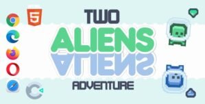 Two Aliens Adventure – HTML5 Game (Construct 3)
