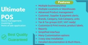 Ultimate POS – Best ERP, Stock Management, Point of Sale Invoicing application 5.1.1