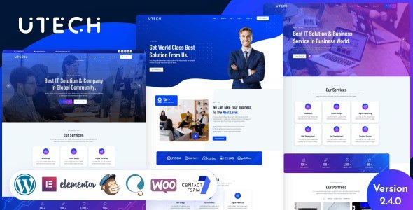 uTech - IT Solution And Technology WordPress Theme 5.4.0
