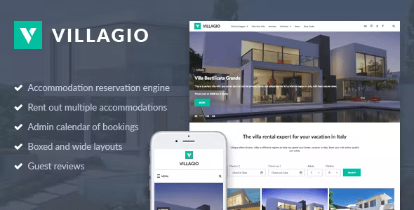 Vacation Rental WordPress Theme - Villagio 1.8.5