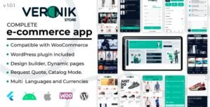 Veronik Store – Flutter 2x – WooCommerce Android & Ios e-commerce
