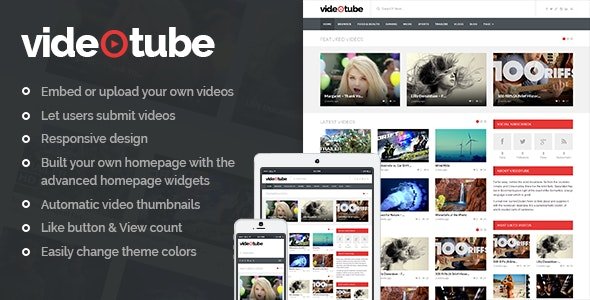 VideoTube - Responsive Video WordPress Theme 3.4.6