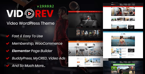 VidoRev - Video WordPress Theme 2.9.9.9.9.2