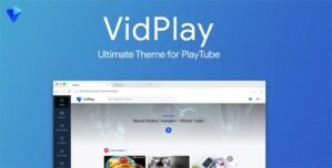 VidPlay – The Ultimate PlayTube Theme 2.2.8