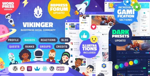 Vikinger - BuddyPress and GamiPress Social Community