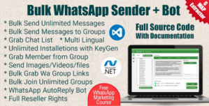 WaBulker Bulk WhatsApp sender With Buttons + Group Sender + WhatsApp Autobot 2.7.8