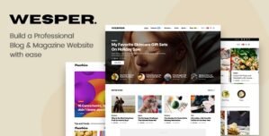 Wesper – WordPress Theme for Blogs Magazines 1.0.9
