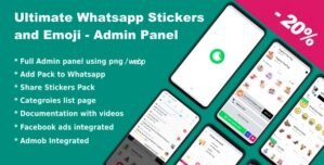 Whatsapp Telegram Signal Stickers and Animated Stickers – Admin Panel 4.0