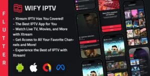 WIFY IPTV Mobile Xtream player Multiple format ad network