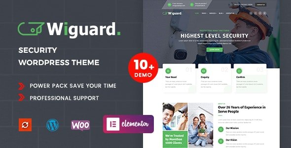 Wiguard - CCTV Security WordPress Theme