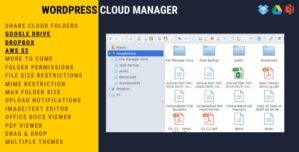 WordPress Cloud Manager | Dropbox – Google Drive – S3 Folder Sharing