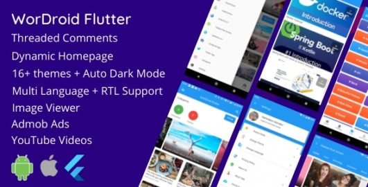 WorDroid Flutter - Full Wordpress App For Android and iOS