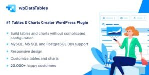 wpDataTables – Tables and Charts Manager for WordPress 5.4