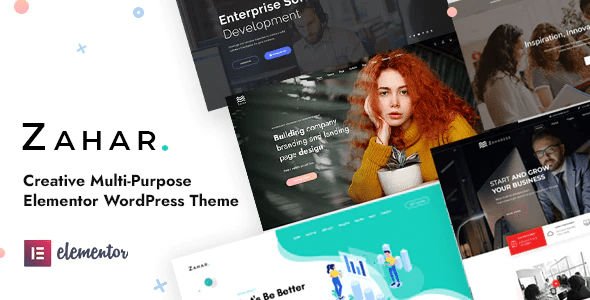 Zahar - Creative Multipurpose Elementor WordPress Theme 3.1.0