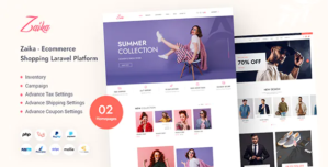 Zaika eCommerce CMS – Laravel eCommerce Shopping Platform 2.0.6