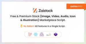 Zaistock – Free Premium Stock Photo, Video, Audio, Icon Illustration Script 2.1