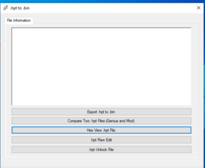 hpt to bin converter