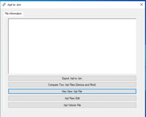 hpt to bin converter